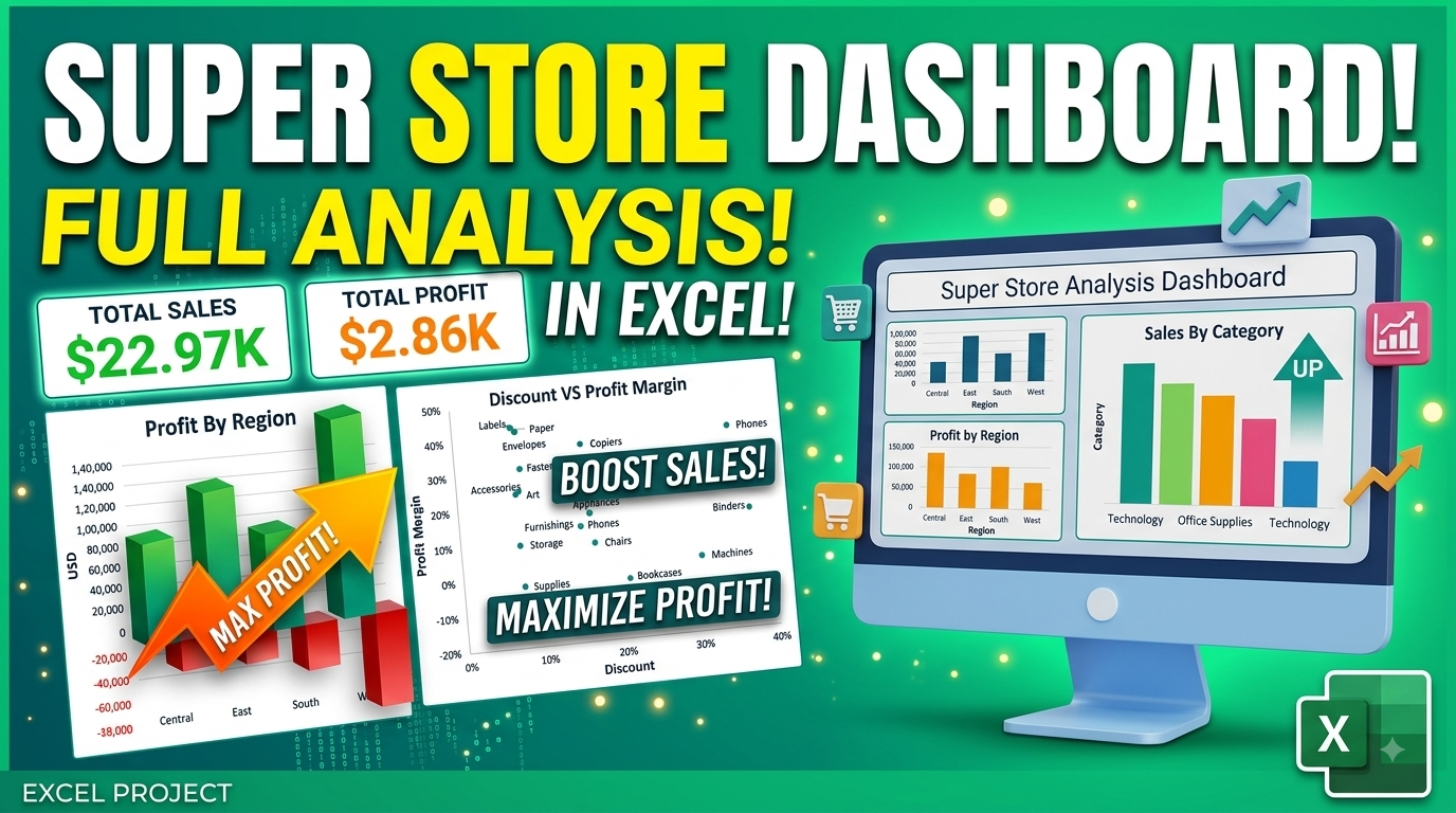 Super Store Analysis Excel preview